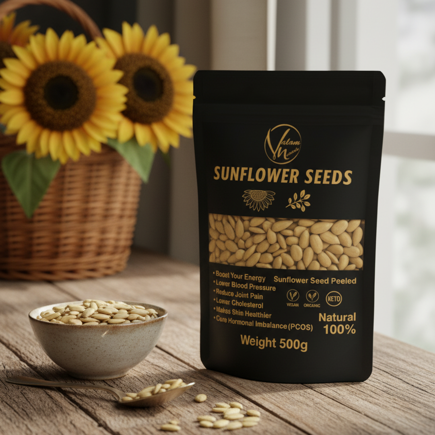 PureCrunch Natural Peeled Sunflower Seeds – Protein & Fiber Rich - Asm Veo #