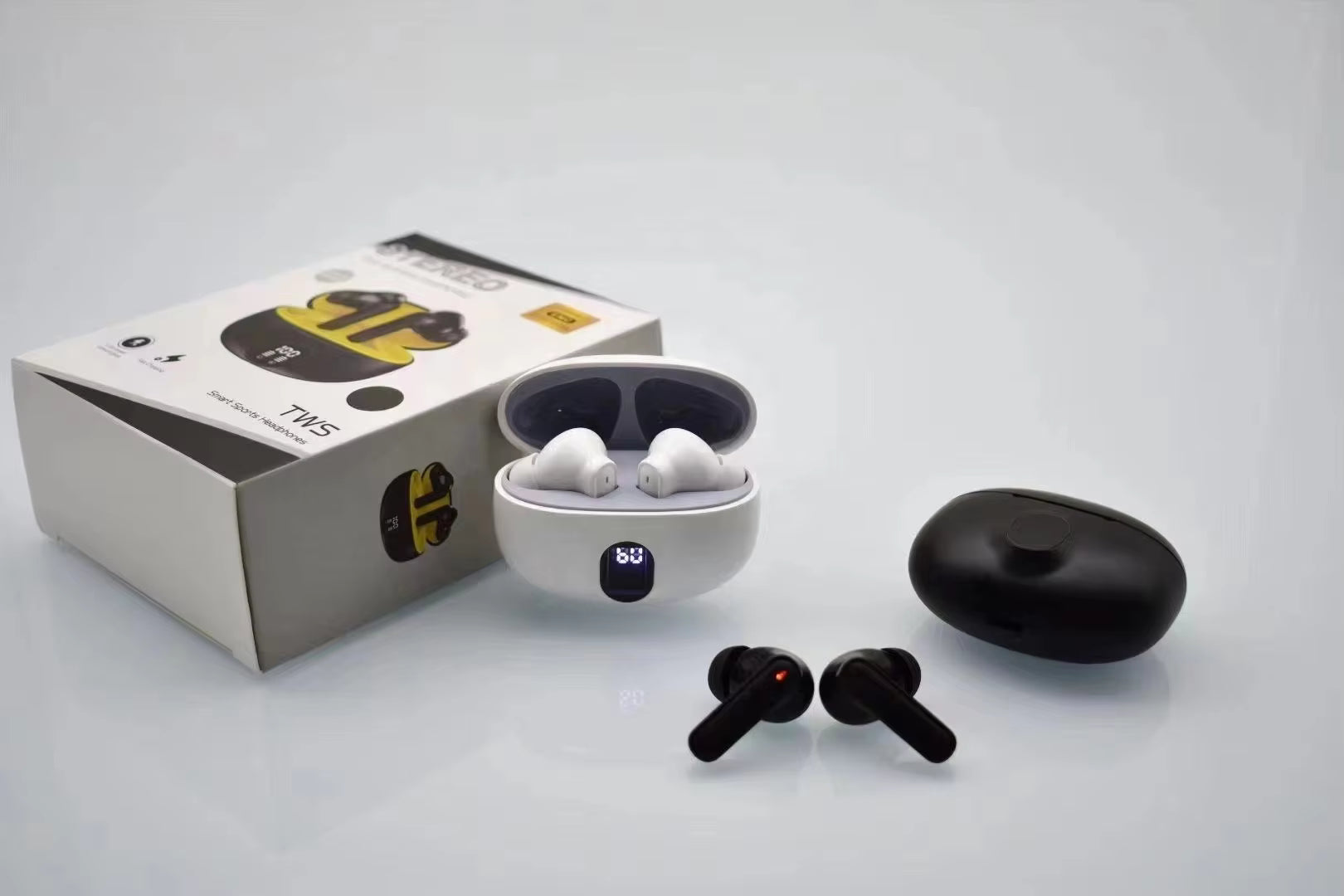 STEREO 895B Bluetooth 5.3 LED Fast Charge Earbuds - Asm Veo #