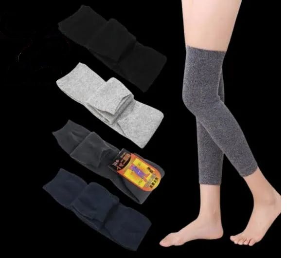 Men Women Cold Proof Plush Socks Warm Leggings Knee Pad Non Slip Joint Injury Recovery Outdoor Sports Compression Winter
