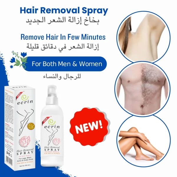 The Original Ecrin Hair Removal Spray | 7-8 Minute Fast Hair Removal | MADE SAFE Certified